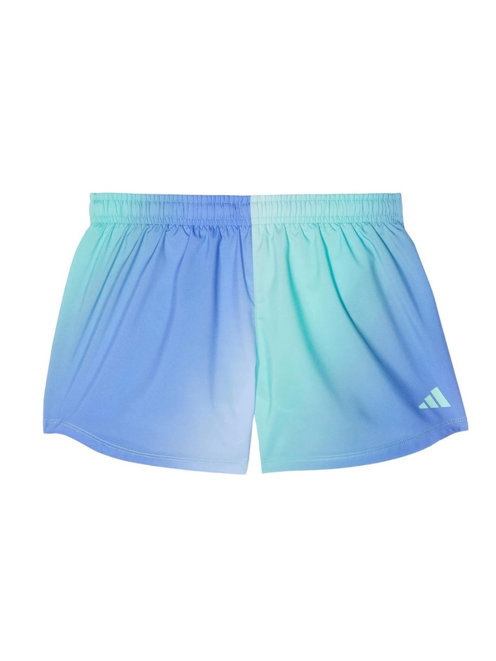 adidas Girl's Blue Green Gradient Ombre Running Shorts size Large 14